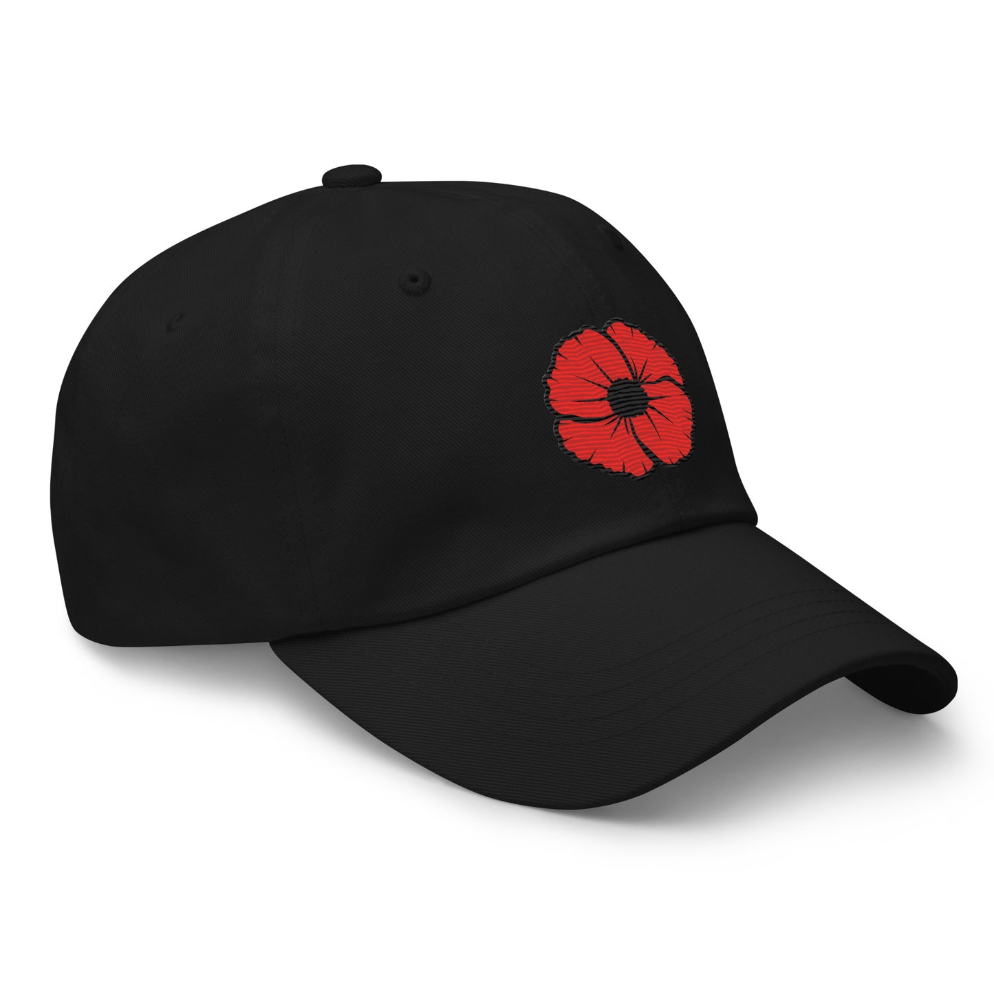 Embroidered Poppy Dad hat
