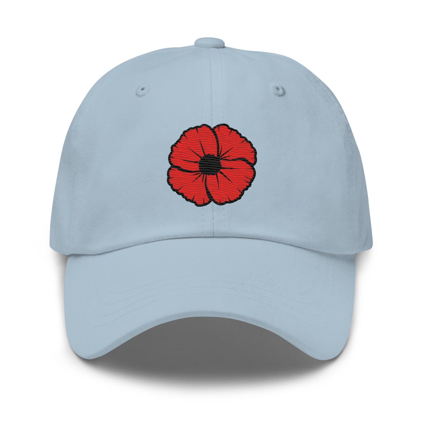 Embroidered Poppy Dad hat