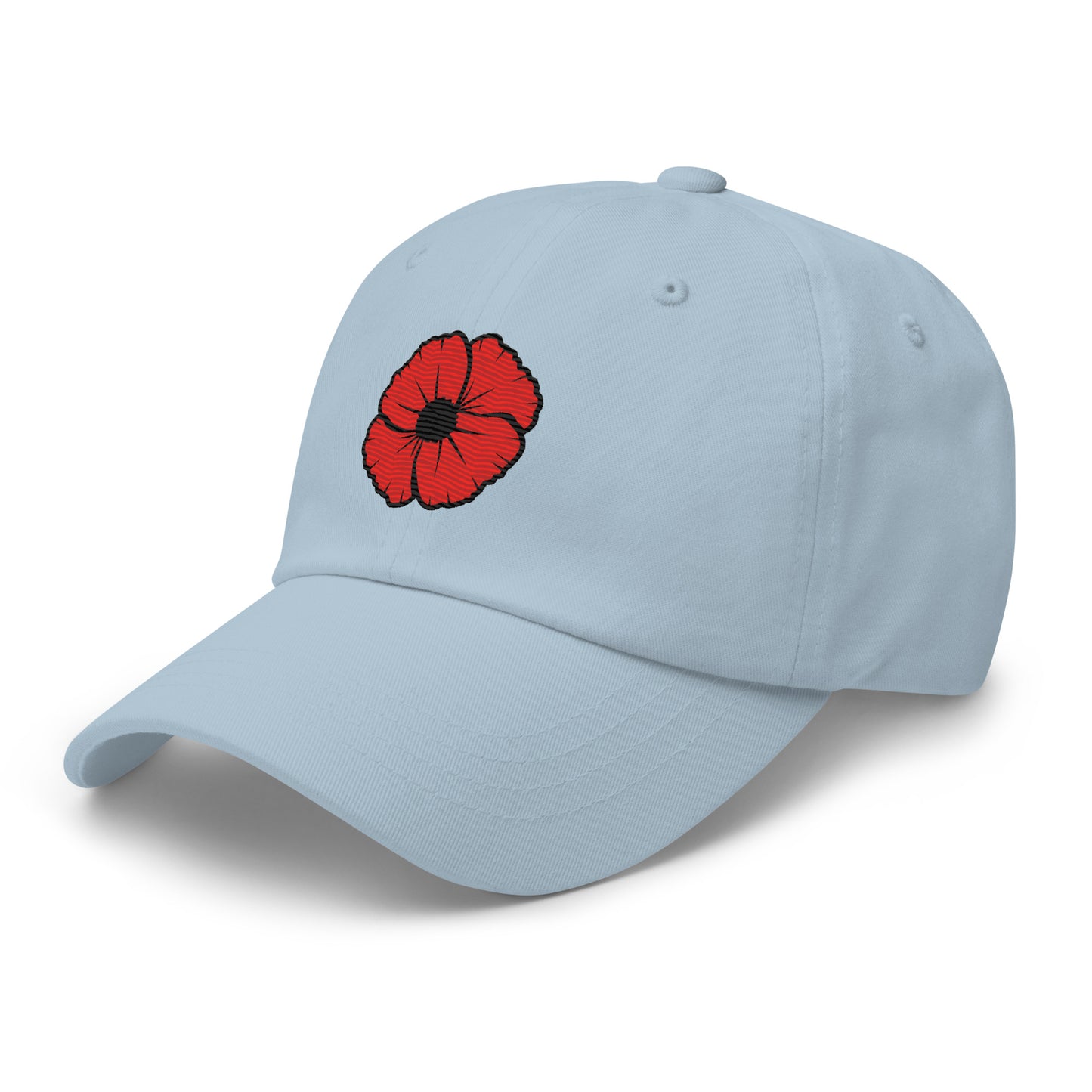 Embroidered Poppy Dad hat