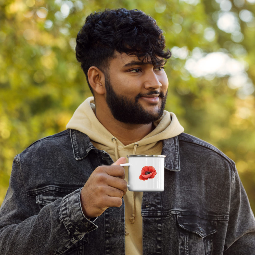 "Real Happy" Enamel Mug