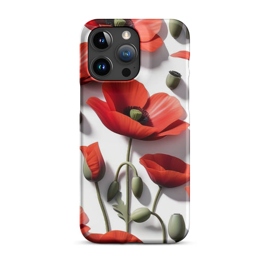 Realistic Poppy Snap case for iPhone®